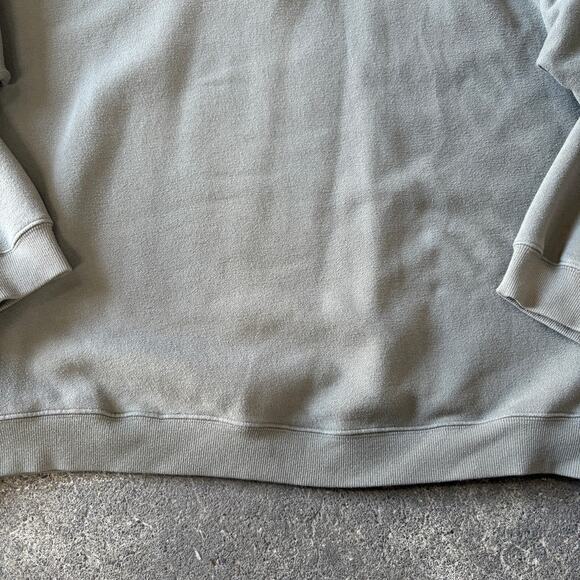 Izod Sweater Mens XL Green Embroidered Logo 1/4 Zip Sweatshirt Mock Neck - Picture 3 of 9